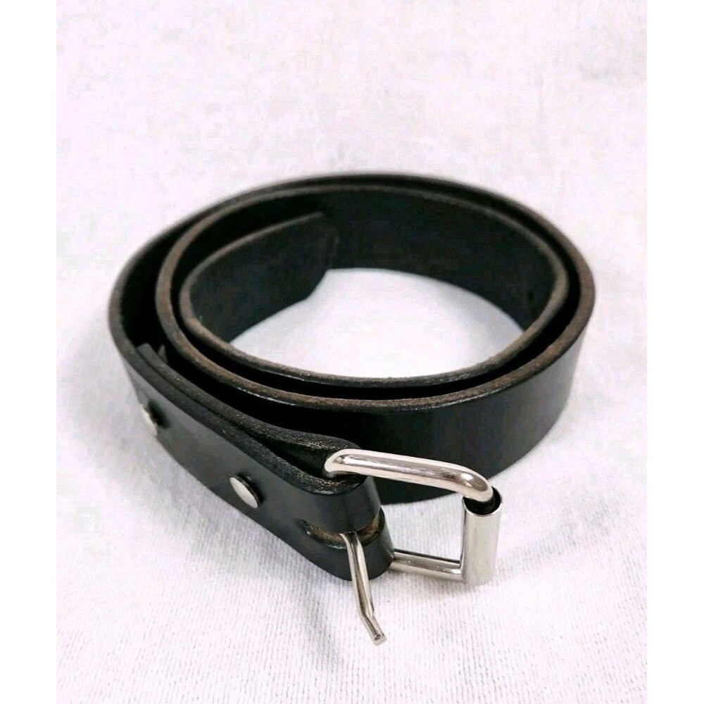 All American Clothing Co Heavy Duty Mens Leather Work Belt Steel Buckle Sz36